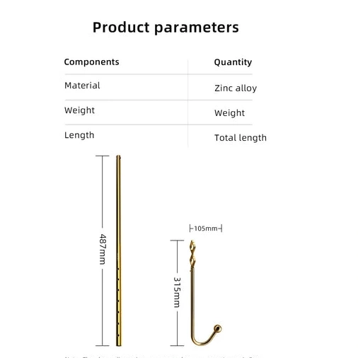 3867 LOCKINK AllNight Hook Adjustable Set Golden Anal 0314